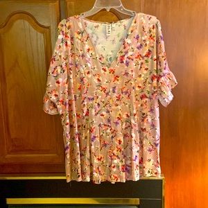 Blouse purchased from ANTHROPOLOGY- Dolan brand. Beautiful colors.